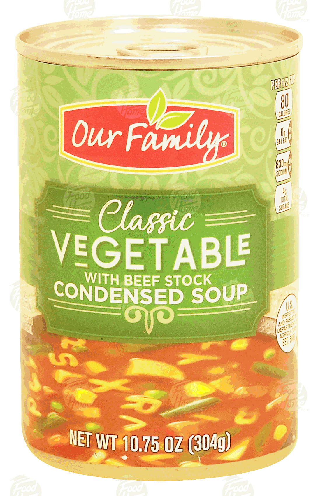 Our Family Classic vegetable with beef stock condensed soup Full-Size Picture